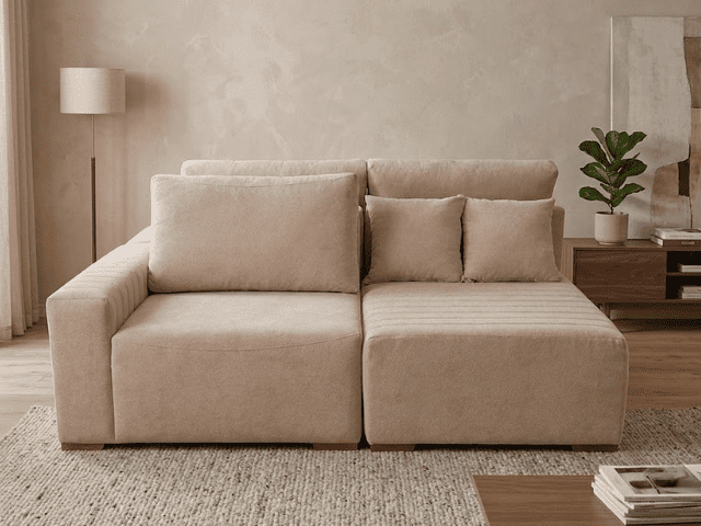 Sofá Esquinero Versatille boucle versailles beige