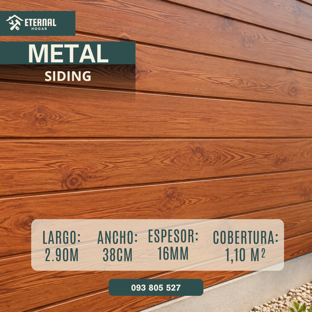 Metal Siding Castaño - Revestimiento Exterior