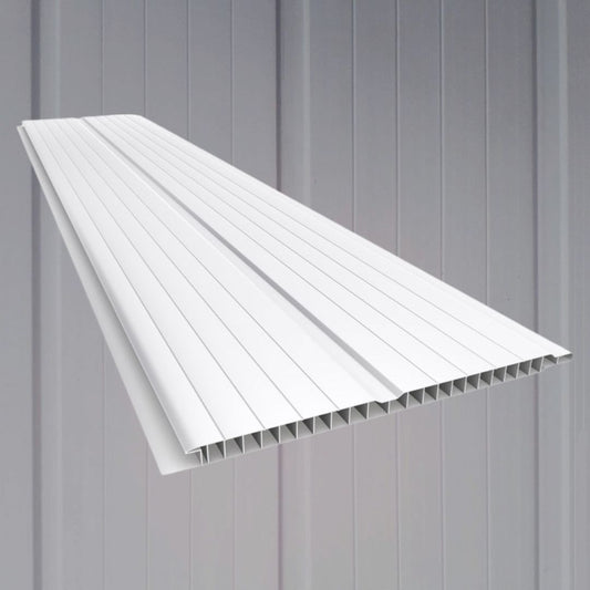 Cielorraso de PVC Gemini Blanco Frisado - Plasbil 20cm x 10mm