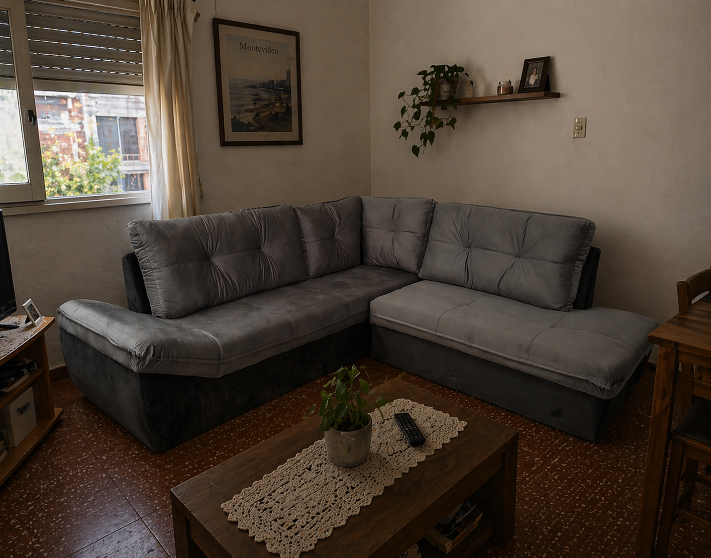 Sofá esquinero VICENZA Tabaco